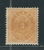 ISLANDE  N° 12 A * - Unused Stamps