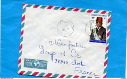 MARCOPHILIE-lettre-Comores  >Françe- Cad-Moroni  -1973-  Stamps   N°51 Président  Cheik - Briefe U. Dokumente