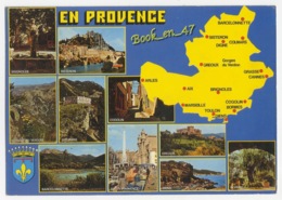 {81066} En Provence , Carte Et Multivues ; Sisteron , Brignoles , Cogolin , Gréoux , Giens , Colmars , Barcelonnette - Cartes Géographiques