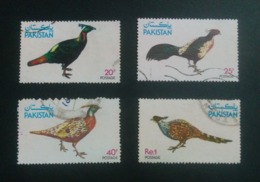 PAKISTAN BIRDS PHEASANTS SET 1979 USED !! - Pauwen