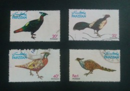 PAKISTAN BIRDS PHEASANTS SET 1979 USED !! - Paons