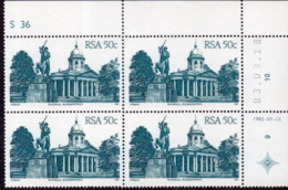 South Africa - 1982 Architecture Definitive 50c Control Block S36 83.03.18 (**) # SG 525 , Mi 615II I - Hojas Bloque