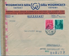1941 HUNGRIA , SOBRE CIRCULADO  , CENSURA , KECSKEMÉT - NÜREMBERG - Lettres & Documents