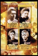 Congo 2012 Curie Physics Chemistry Medicine Cancer Radiology Nobel MVLH (upper Stamp) MNH (others) - Unclassified