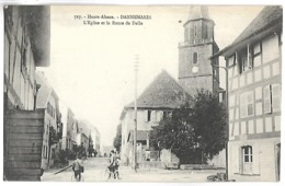 DANNEMARIE - L'Eglise Et La Route De Delle - Dannemarie