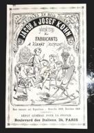 1889 JACOB & JOSEF KOHN MEUBLES EN BOIS COURBE AUTRICHE VIENNE PUBLICITE ANCIENNE AUSTRIA ANTIQUE ADVERTISING MOBILIER - Werbung