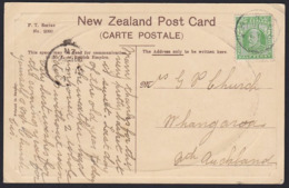 NEW ZEALAND 1912 POSTCARD CLOSED PO KIWITEA & WHANGAROA A-CLASS CXLS - Storia Postale