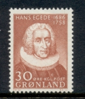 Greenland 1958 Hans Egede MLH - Oblitérés