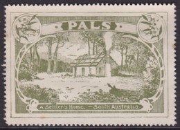 Australia 1920's PALS Label South Australia No Gum - Cinderella