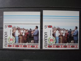 RWANDA 1987 Nr 1300A COT. 320 EUR IMPERF. + PERF. MNH** NOT ISSUED / INDEPENDENCE POLITICS - 1980-89: Nuevos