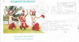 Tahiti Flamme Illustrée O= Papeete RP 16-11 1982 "A Tahiti Je Me Brosse Les Dents Service D'Hygiène Dentaire - Tahiti