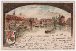 CPA Gruss Aus Bamberg Litho - Bamberg