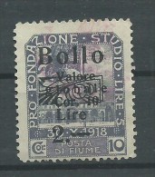 MARCA DA BOLLO/REVENUE  - FIUME - BOLLO L.2,00 - USATO - Fiume & Kupa