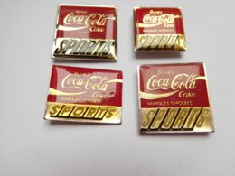Belle Série De 4 Pin's Différents , Coca Cola Sports - Coca-Cola