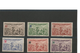 Réunion - 1943 - PA  Série** 18 à 23 - Airmail