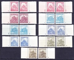 Boheme Et Moravie 1941 Mi 68-72 (Yv 50-5), (MNH)** Bdf Avec Croix (kreuz) - Unused Stamps