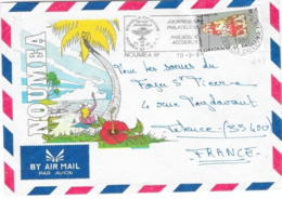 Nelle Calédonie Nouméa RP 10-9 1985 Flamme Illustrée =o "....Abonnement Philatélique....OPT" - Cartas & Documentos