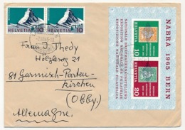 SUISSE - Enveloppe Depuis Lausanne, Aff Bloc NABRA 1965 - Cartas & Documentos