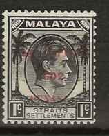 Malaysia - Japanese Occupation, 1942, J77, Mint Hinged - Japanse Bezetting