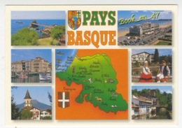 {81057} Pays Basque , Carte Et Multivues ; Divers Aspects - Cartes Géographiques
