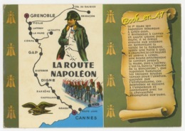 {81064} La Route Napoléon , Carte Et Illustrations - Cartes Géographiques