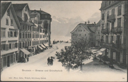 Strasse Und Urirotstock, Brunnen, 1906 - Wehrli AK - Ingenbohl