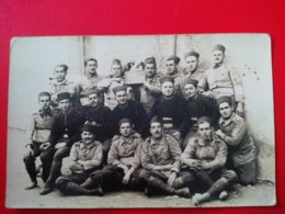 CARTE PHOTO MILITAIRE REGIMENT PHOTOGRAPHE PERPERE VICTOR ORAN ALGERIE - Régiments