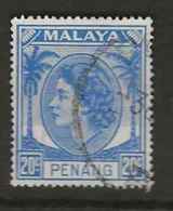 Malaysia - Penang, 1954, SG 36, Used - Penang