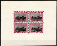 Belgisch Congo Belge ** BLOk NATIONALE PARKEN--BLOK 1-1937--PARCS NATIONAUX--NSC-PF - Unused Stamps