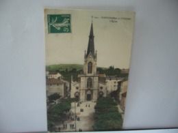 PONTCHARRA S/ TURDINE 69 RHONE RÉGION RHONE ALPES L'EGLISE CPA 1909 CPA - Pontcharra-sur-Turdine