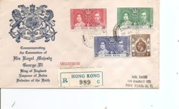 HongKong ( Lettre Recommandée De 1937 De HongKong Vers Les USA à Voir) - Briefe U. Dokumente