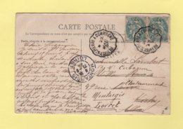 Convoyeur - Bethisy St Pierre A Compiegne - 1901 - Type Blanc - Posta Ferroviaria