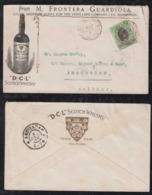 Brazil Brasil 1905 DCL SCOTCH WHISKY Advertising Cover PERNAMBUCO To AMSTERDAM Netherlands - Lettres & Documents