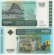 MADAGASCAR  10'000 Ariary - 50'000 Francs   P85    UNC - Madagaskar