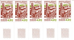 1993 -  N° 2818 - Minerve Herault - Bloc De 5 Timbres - Ungebraucht