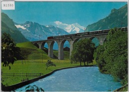 Kanderviadukt Der BLS Bei Frutigen Mit Kander, Fisistöcke, Balmhorn.Altels - Frutigen