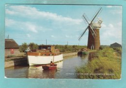 Small Post Card Of Horsey Staithe And Mill,Norfolk Broads,Norfolk ,England,N87. - Other