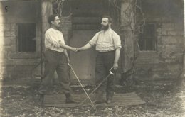 2020 - ESCRIME - Carte Photo N° 4 - Combat De Deux Hommes - L'assaut - Schermen