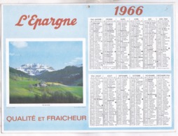 CALENDRIER L EPARGNE En 1966! - Grand Format : 1961-70