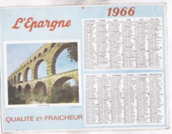 CALENDRIER L EPARGNE En 1966! (le Pont Du Gard) - Grand Format : 1961-70