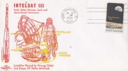 USA 1963  IntelSat III Satellite Commemorative Cover - North  America