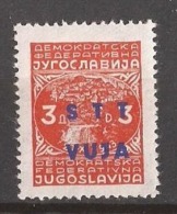 XXV  TRIESTE B ITALIA JUGOSLAVIJA UHRMARKE 476 Zb Pap-DUENN NICHT IM KATALOG MIT UEBERDRUCK RRR - Neufs