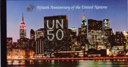 UNO-New York, 1995,  692/03 MH 0-1,  MNH **,   50 Jahre Vereinte Nationen (UNO), Booklet - Postzegelboekjes