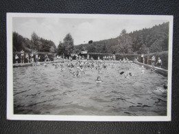 AK LORCH Gasthif Zum Wachthaus Schwimmbad 1950 /// D*40607 - Lorch