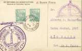 1942 Brazil Postcard. Emposicao - Curitiba. DR - Brasil - PR. 19.Apr.42., Correios E Telegrafos.. (H11c002) - Telégrafo