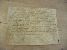 Régiment De Picardie 1688  Pièce Signée Sur Velin Champenneut Reçu - Documentos