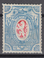 Czechoslovak Legion In Russia 1919 Lion Issue Embossed With Light Blue And Red Printing (t23) - Legioni Cecoslovacche In Siberia