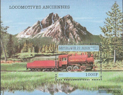 Benin Block40 (complete Issue) Unmounted Mint / Never Hinged 1998 Steam Locomotives - Altri & Non Classificati