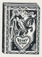 Ex Libris Réthy Istvan - Nelly Degouy - Bookplates