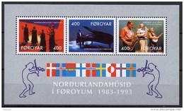 Iles Féroé - Bloc Feuillet - 1993 - Yvert N° BF 6 ** - 10° Anniversaire De La Maison Nordique De Torshavn - Islas Faeroes